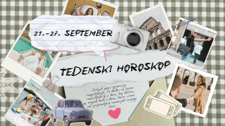 Tedenski horoskop: Nekatera znamenja čaka odličen teden, druga bodo morala stvari končno postaviti na svoje mesto